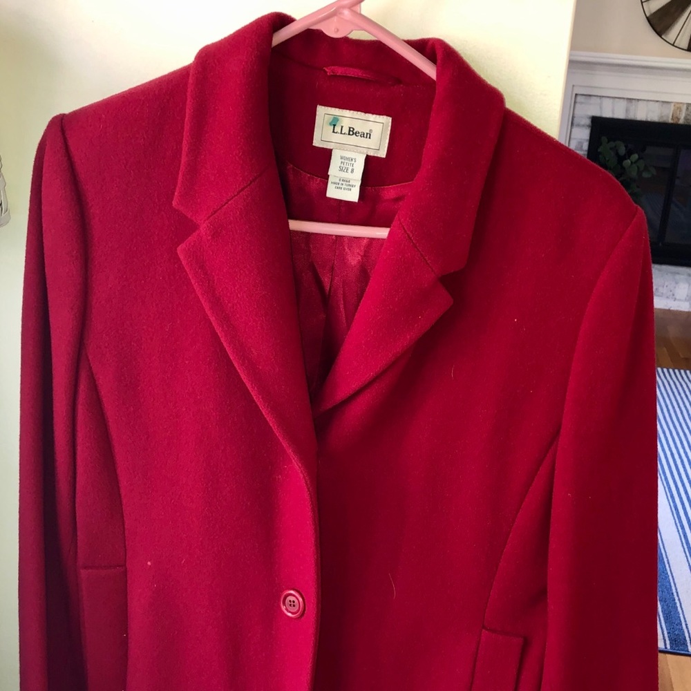 LL Bean Red coat
